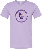 2023  Cure Starts With Us! Unisex Short Sleeve  -Lavendar and Gray